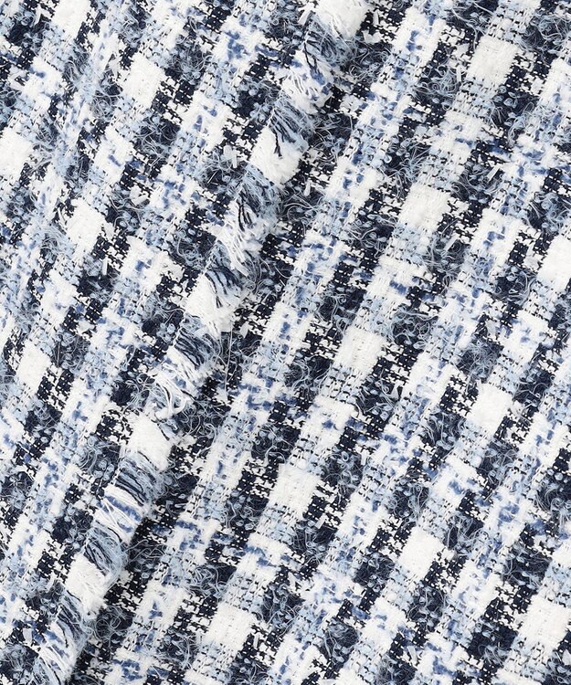 BEIGE， BERYL / ファンシーツイード Iラインスカート Navy Mix