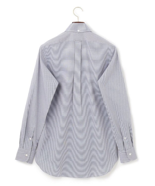 J.PRESS MEN 【PREMIUM PLEATS / 形態安定】PANAMAミニチェックシャツ/ B.D. ライトグレー系3