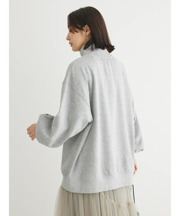 Green Parks ・ＳＵＧＡＲ　ＳＰＯＯＮ　ウラキモウハーフＺＩＰスウェット Gray Mixture