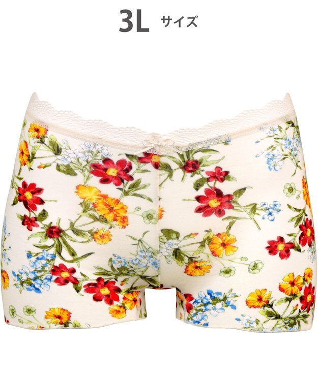 WACOAL 【ゆるふわパンツ】 ショーツ ボーイレングス やさしいはきごこち しめつけ感少ない PPD454 /ワコール クリーム