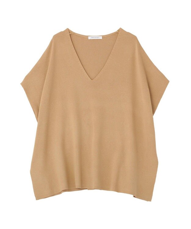 AMERICAN HOLIC Vネックニットベスト Camel