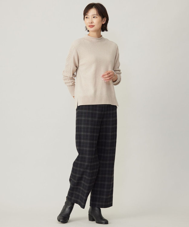 J.PRESS LADIES L 【洗える】CAT プルオーバー ニット ベージュ系