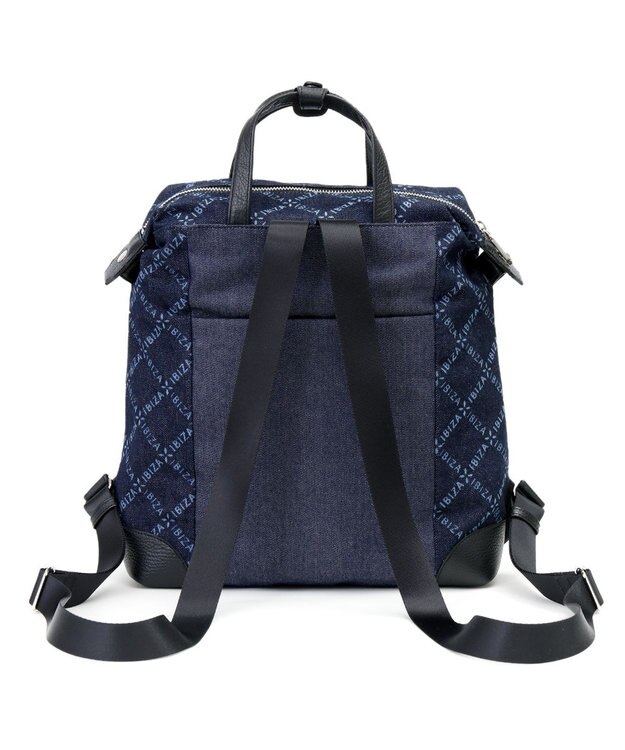 IBIZA バケーロ　ロゴデニム　リュック 紺
