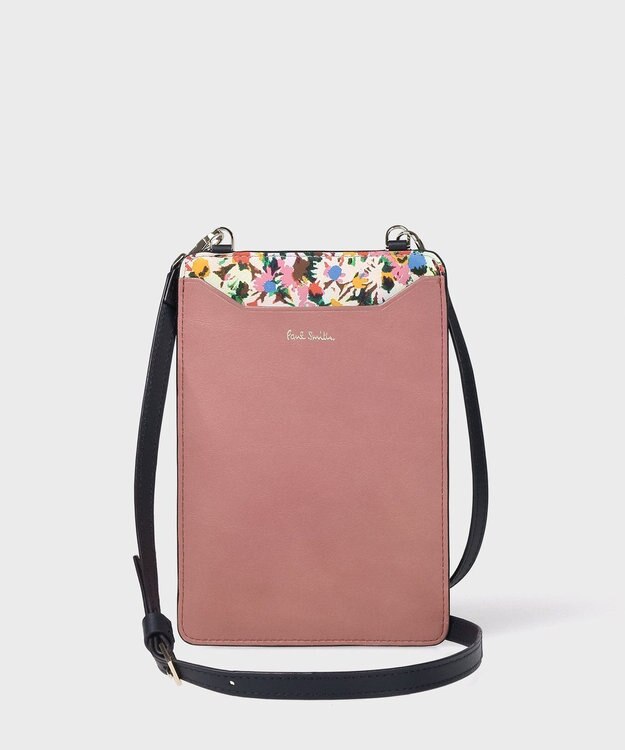 Paul Smith マーガレットプリントトリム ネックポーチ ピンク