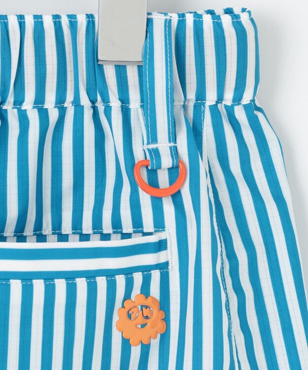 PW CIRCULUS 【高通気 / 軽撥水 / 軽量のDotAir 使用】【WOMEN】ストライプ柄スカート サックスブルー系2