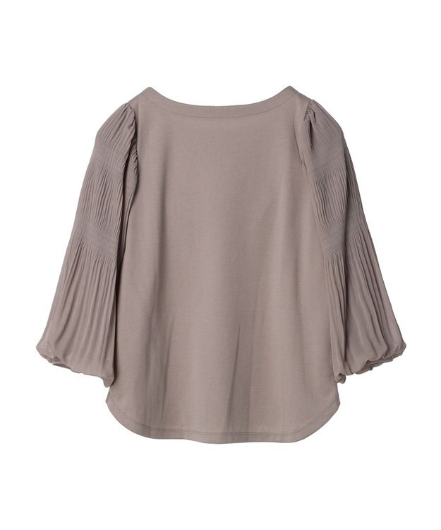 earth music&ecology マジョリカプリーツプルオーバー Gray Beige