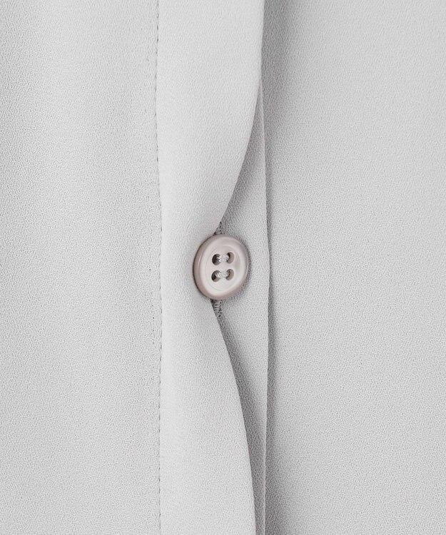 BEIGE， 【洗える・L-size】EVA / ボウタイロングスリーブブラウス Ice Blue