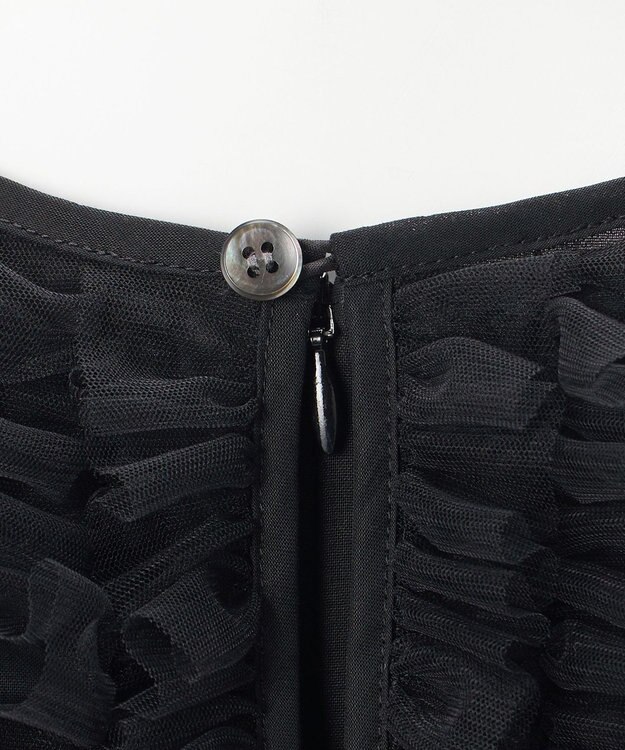 23区 【GOLD LABEL】コットンオーガンジー ジレコンビ ブラウス ブラック系