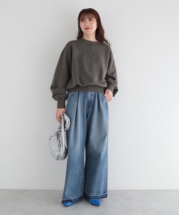 Green Parks ・ＳＵＧＡＲ　ＳＰＯＯＮ　ピグメントスウェット Charcoal Gray