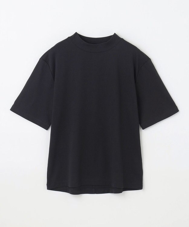 ANY 【接触冷感/UVケア】マルチファンクションモックネックTシャツ ブラック