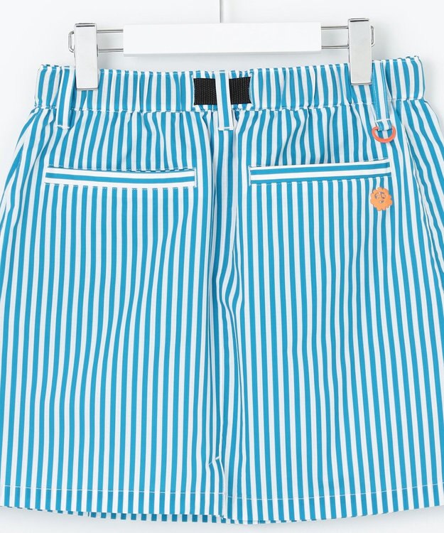 PW CIRCULUS 【高通気 / 軽撥水 / 軽量のDotAir 使用】【WOMEN】ストライプ柄スカート サックスブルー系2