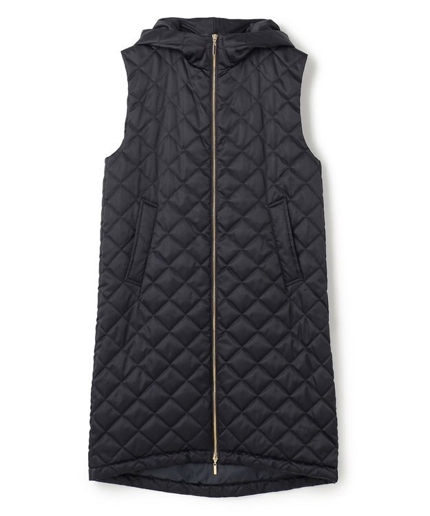 BEIGE， 【S-size】RENARD / フーデッドジレ Navy