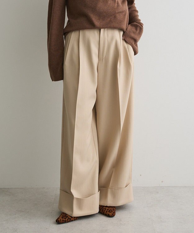 CRAFT STANDARD BOUTIQUE ロールアップパンツ Beige