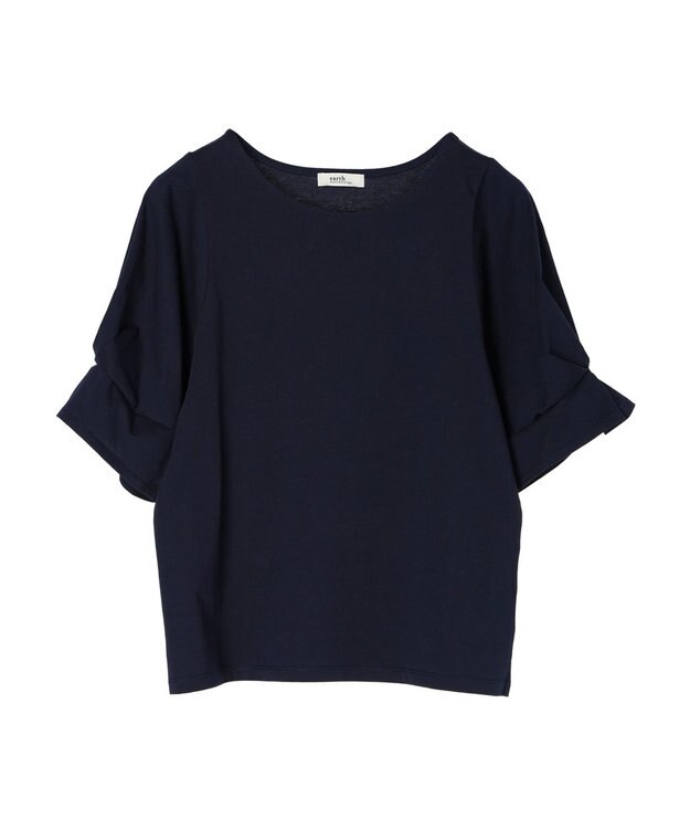 earth music&ecology タックスリーブプルオーバー Navy