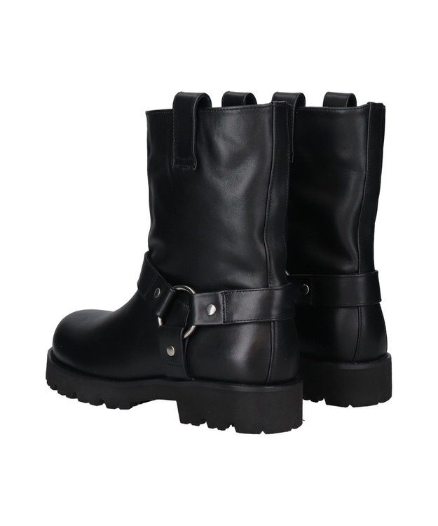 Bridget Birkin 【PARADIS COULEUR】オブリークトウリングエンジニアブーツ ブラック