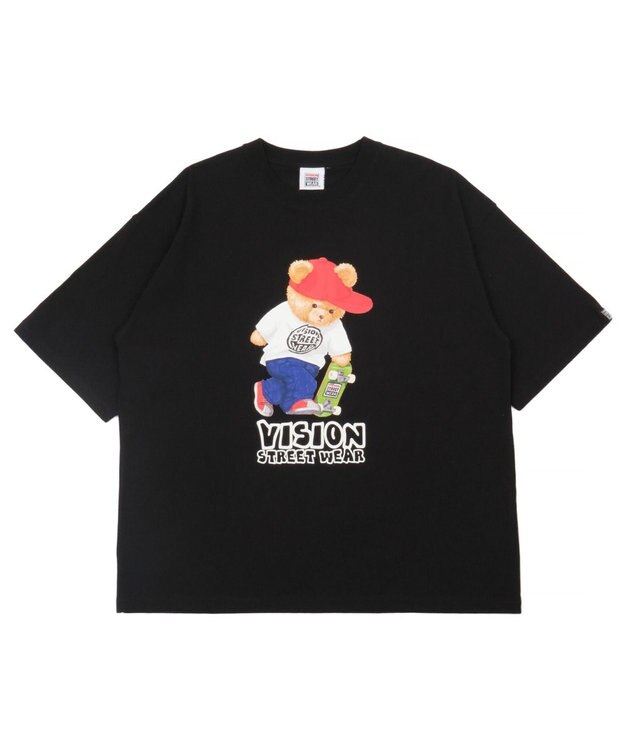 WEGO 【ユニセックス着用ITEM/MLサイズ展開】別注VISIONベアグラフィックT（SS） ブラック