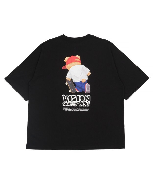 WEGO 【ユニセックス着用ITEM/MLサイズ展開】別注VISIONベアグラフィックT（SS） ブラック