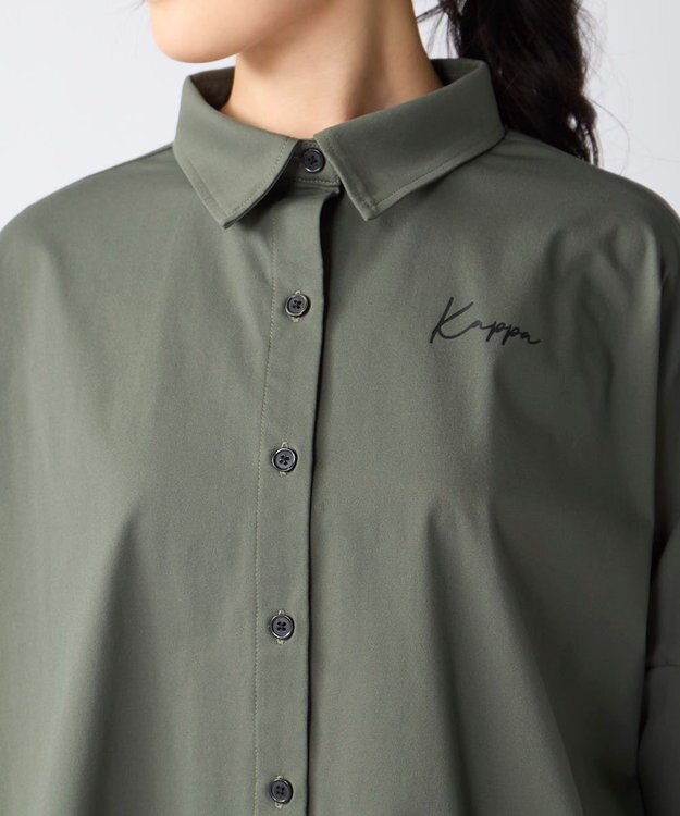 OP／FILA 【Kappa】オーバーサイズシャツ付き 水着4点セット ダークグレー