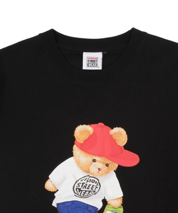 WEGO 【ユニセックス着用ITEM/MLサイズ展開】別注VISIONベアグラフィックT（SS） ブラック