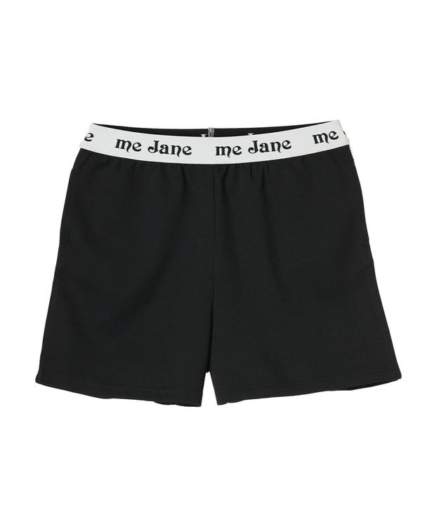 Green Parks ｍｅ　Ｊａｎｅ／ウエストロゴショートパンツ Black