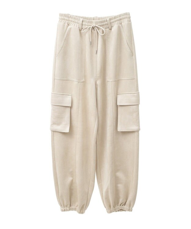 Green Parks ・ＳＵＧＡＲ　ＳＰＯＯＮスエードポンチカーゴパンツ Ivory