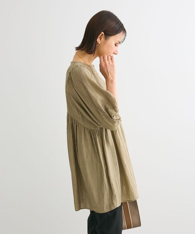 Green Parks ＢＰ　ボリュームスリーブチュニック Khaki