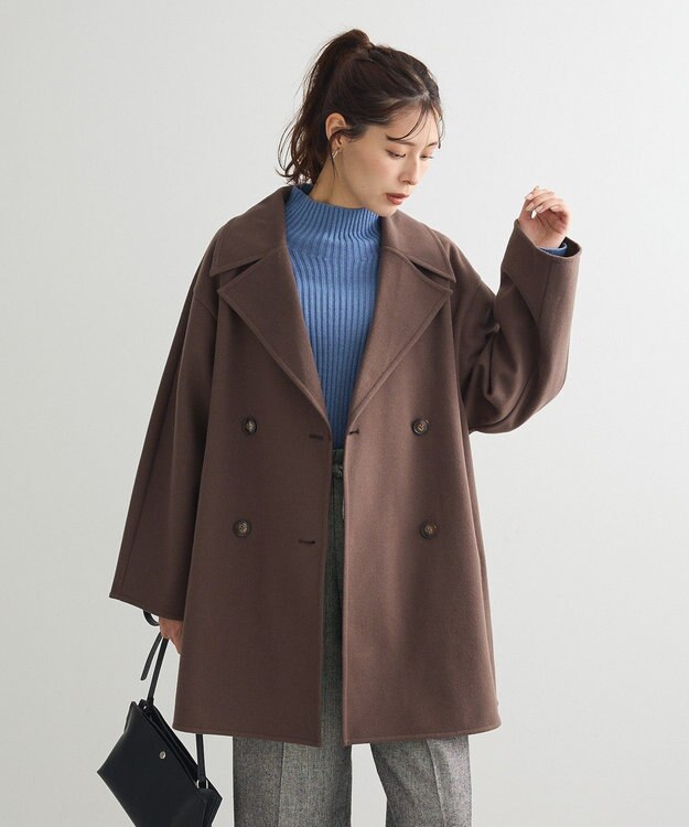 Green Parks ・Ｐｅｔｉｔ　Ｆｌｅｕｒ　ボトルネックリブニット Blue