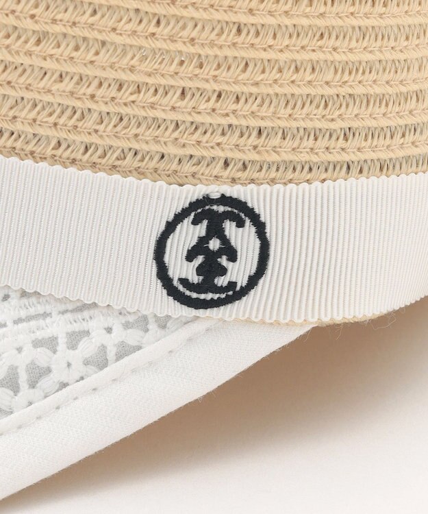 23区GOLF 【WOMEN】ブレードキャップ　UV対策紫外線対策に！日常使いもしやすいレースデザイン ホワイト系