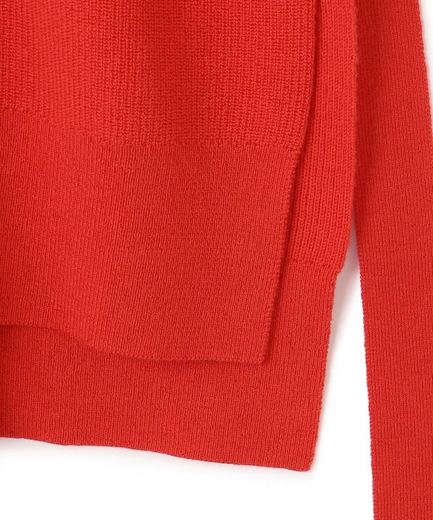 23区 【洗える】ツインニットクロップド ニットベスト レッド系