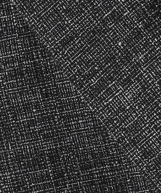 ICB L 【先行予約】 ミックスブッチャー バックスリットジレ ブラック×オフホワイト