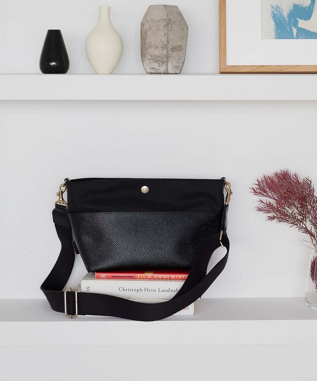 TOPKAPI 【Breath TOPKAPI】SCOTCH GRAIN スコッチグレイン バイカラー ショルダーバッグ ブラック