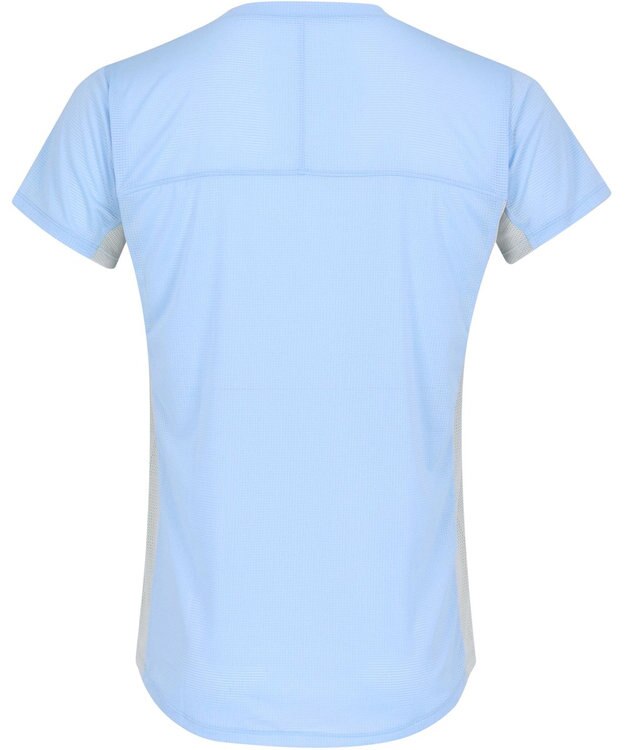 CW-X 【UNISEX】 CW-X ランニングシャツ メッシュ素材 涼しい着ごこち 大穴メッシュ仕様(脇下) スポーツウェア 半袖 3分袖 ユニセックス DLR165 /ワコール サックス