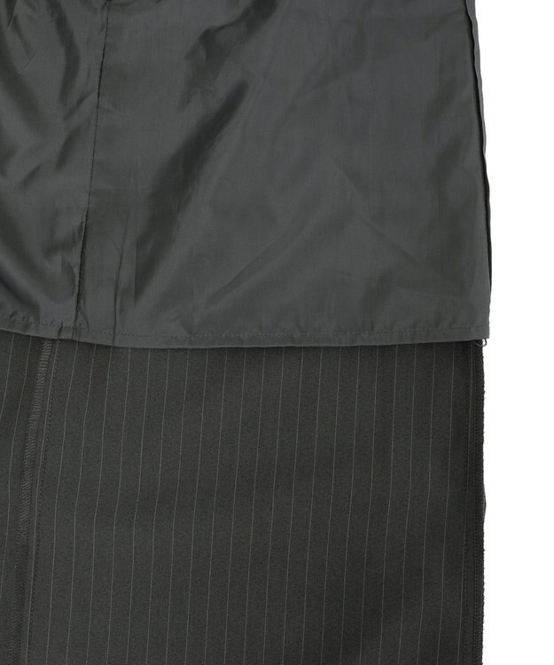 AMERICAN HOLIC ストライプジャンパースカート Stripe Light Gray