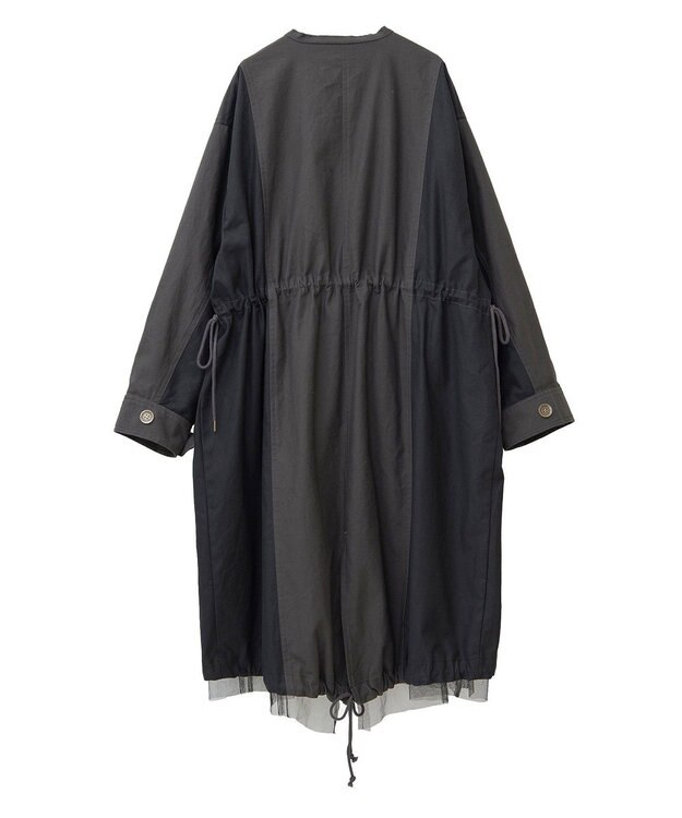 YECCA VECCA 【リバーシブル】2wayミリタリーコート Charcoal Gray