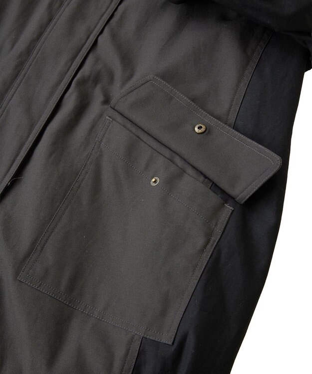 YECCA VECCA 【リバーシブル】2wayミリタリーコート Charcoal Gray