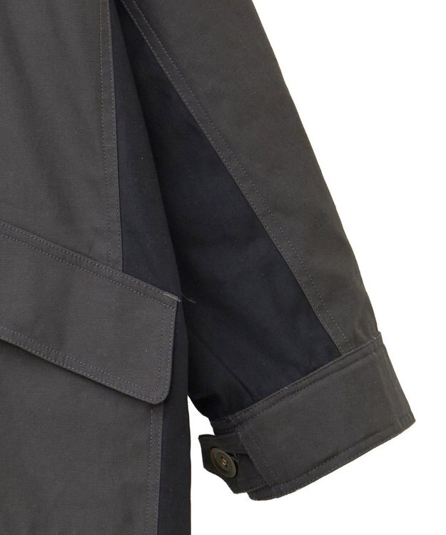 YECCA VECCA 【リバーシブル】2wayミリタリーコート Charcoal Gray