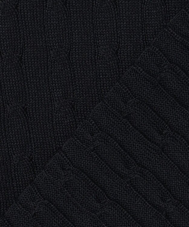 J.PRESS LADIES Vis/Peスパーク クルーネック カーディガン ネイビー系