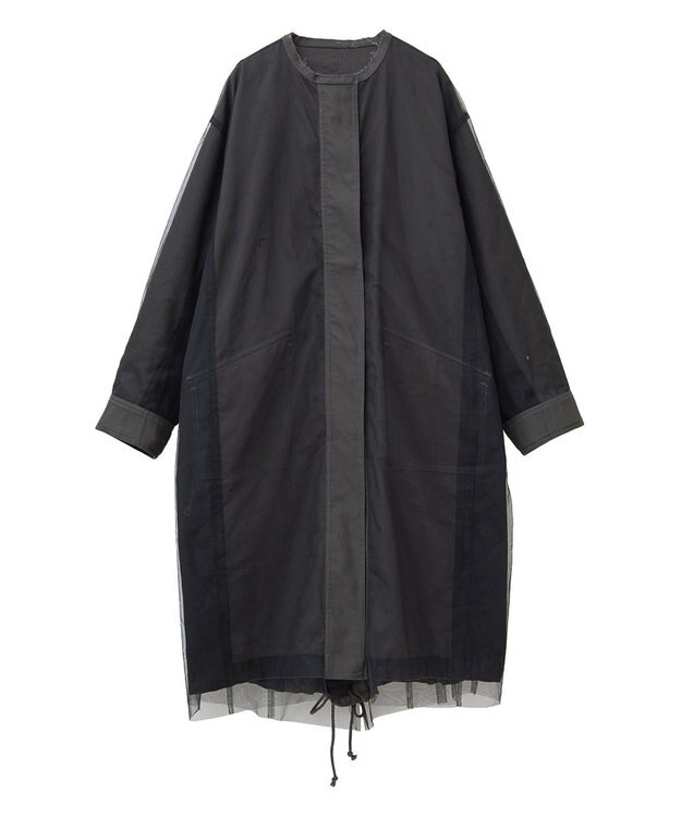 YECCA VECCA 【リバーシブル】2wayミリタリーコート Charcoal Gray