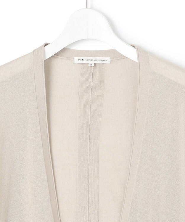 23区 S 【洗える】シアー カーディガン ベージュ系