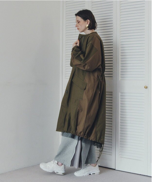 YECCA VECCA 【リバーシブル】2wayミリタリーコート Khaki