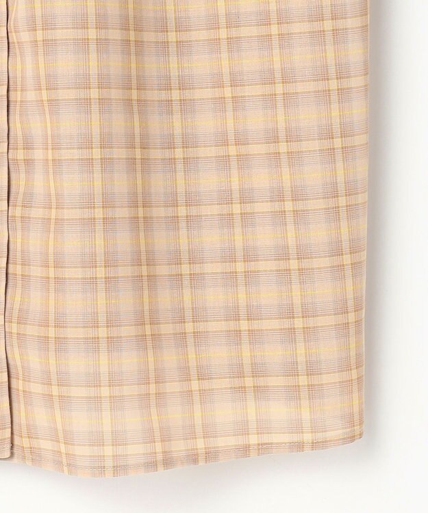 組曲 S ライトトロピカルロールネック ブラウス ベージュ系3