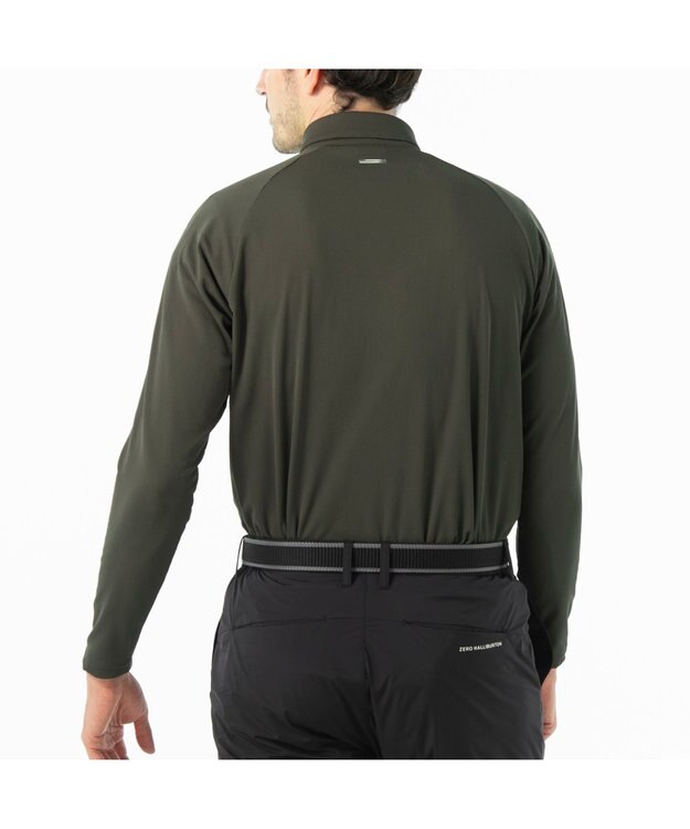 ZERO HALLIBURTON 【吸水速乾・保温】 Octa 長袖 ポロシャツ ZHG-M5A8a 85123 カーキ