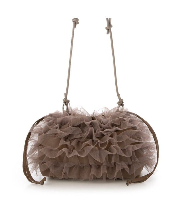 UNBILLION カシュカシュ cachecache / チュールフリルショルダーバッグ オーク