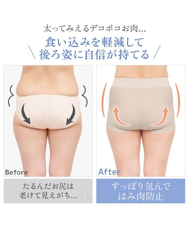BRADELIS New York 【モアナモリーズ】　森みなのオーガニックコットン混エアリーショーツ26 シェルグレージュ