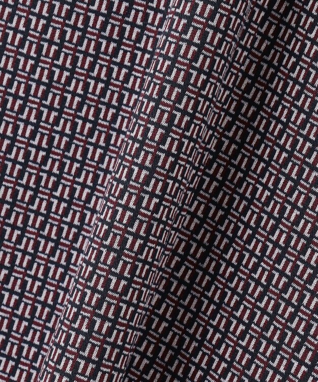 J.PRESS LADIES 【洗える】幾何ジャカード スカート ネイビー系5