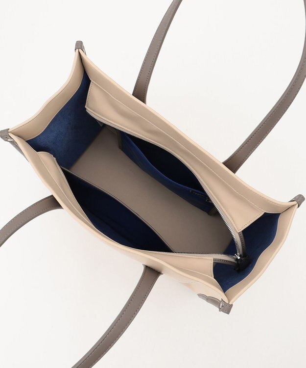 Y'SACCS リサイクルレザー　バインダーA4トートバッグ アイボリー