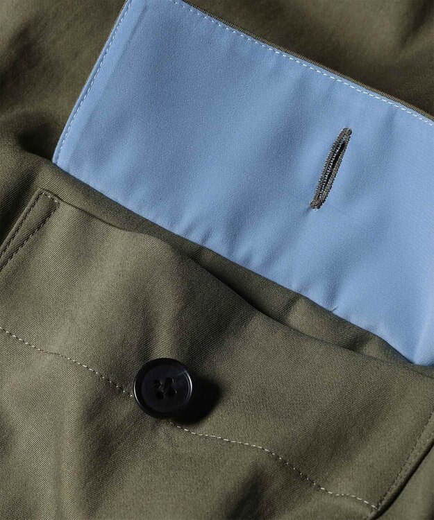 Paul Smith ツイル 半袖ブラウス オリーブ