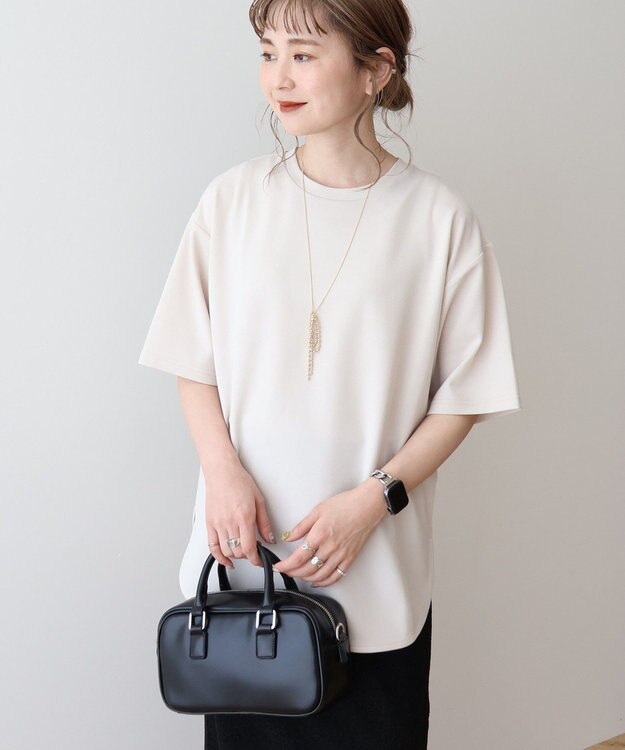 AMERICAN HOLIC ジョーゼットラウンドヘムトップス Light Beige