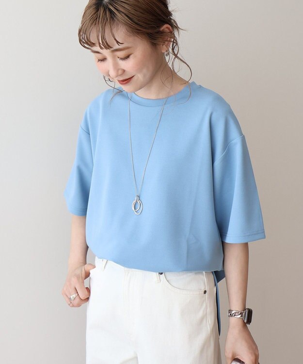 AMERICAN HOLIC ジョーゼットラウンドヘムトップス Light Blue