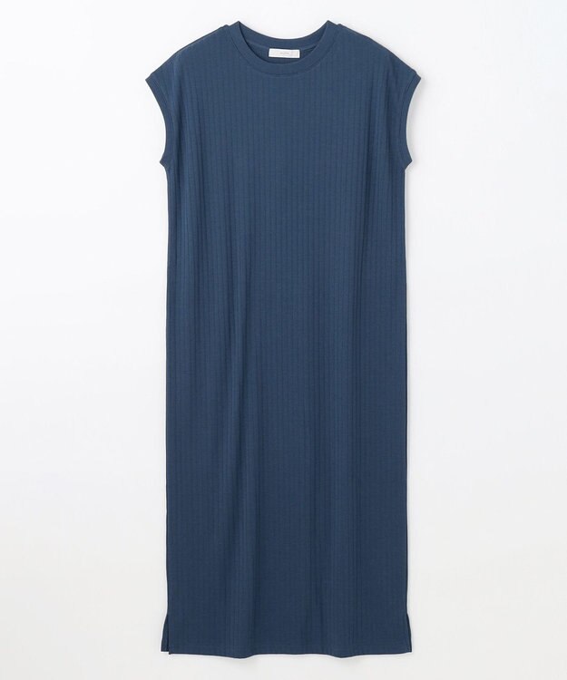 ANY 汗ジミ防止テレコワンピース ダークブルー